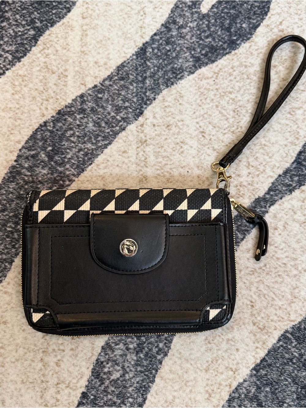 Spartina 449 Multi Phone Wallet Black NWOT